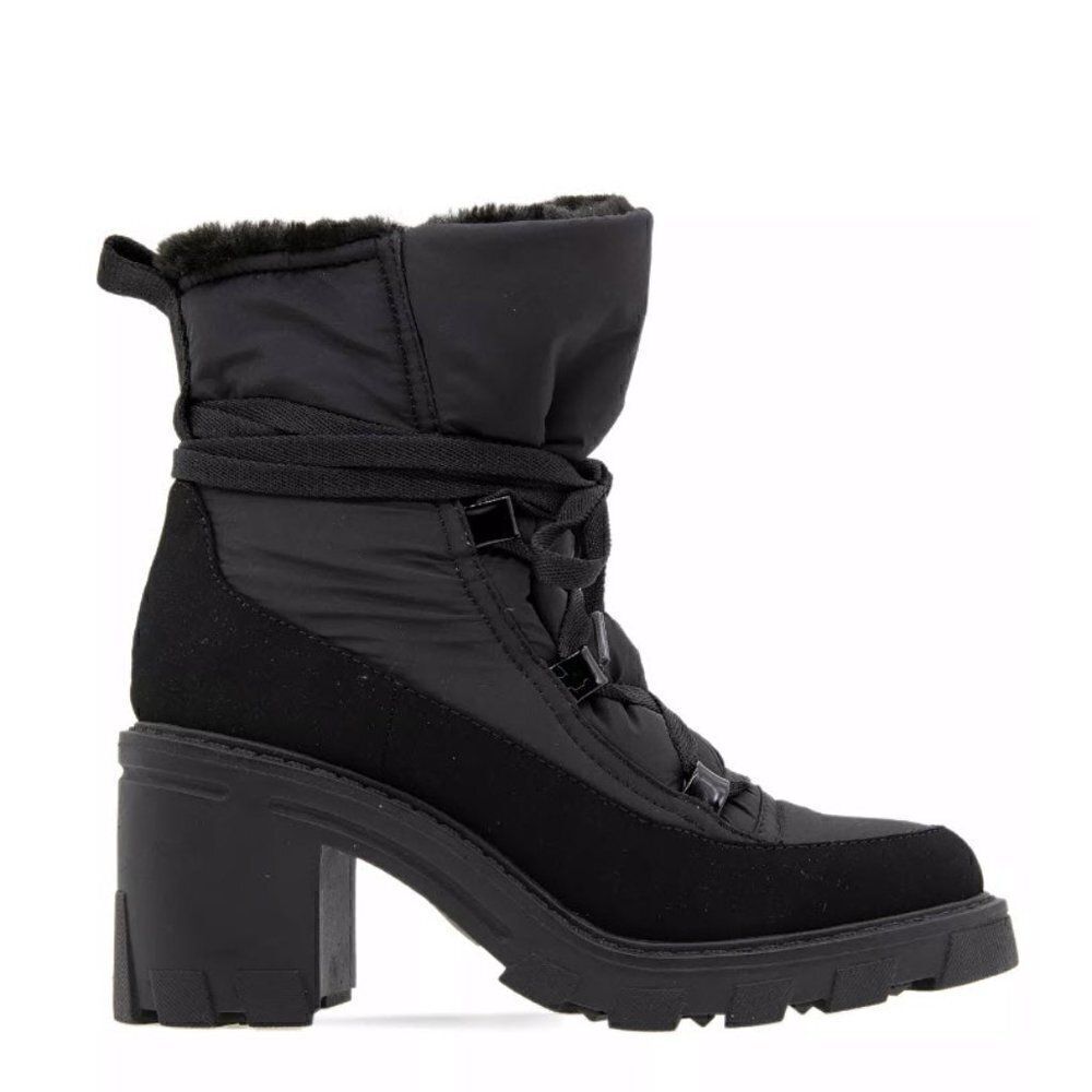 BCBGENERATION  Faux Fur Tagli Hiker Booties - Sz 8.5 - Black - Picture 2 of 8